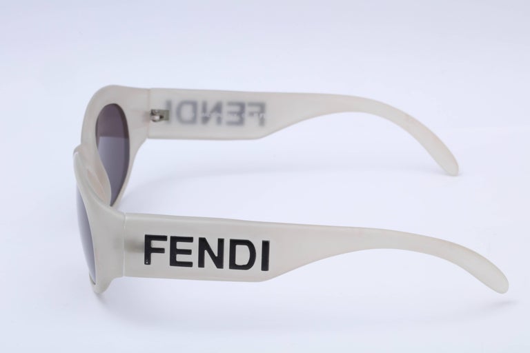 Vintage Fendi Logo Sunglasses For Sale at 1stDibs