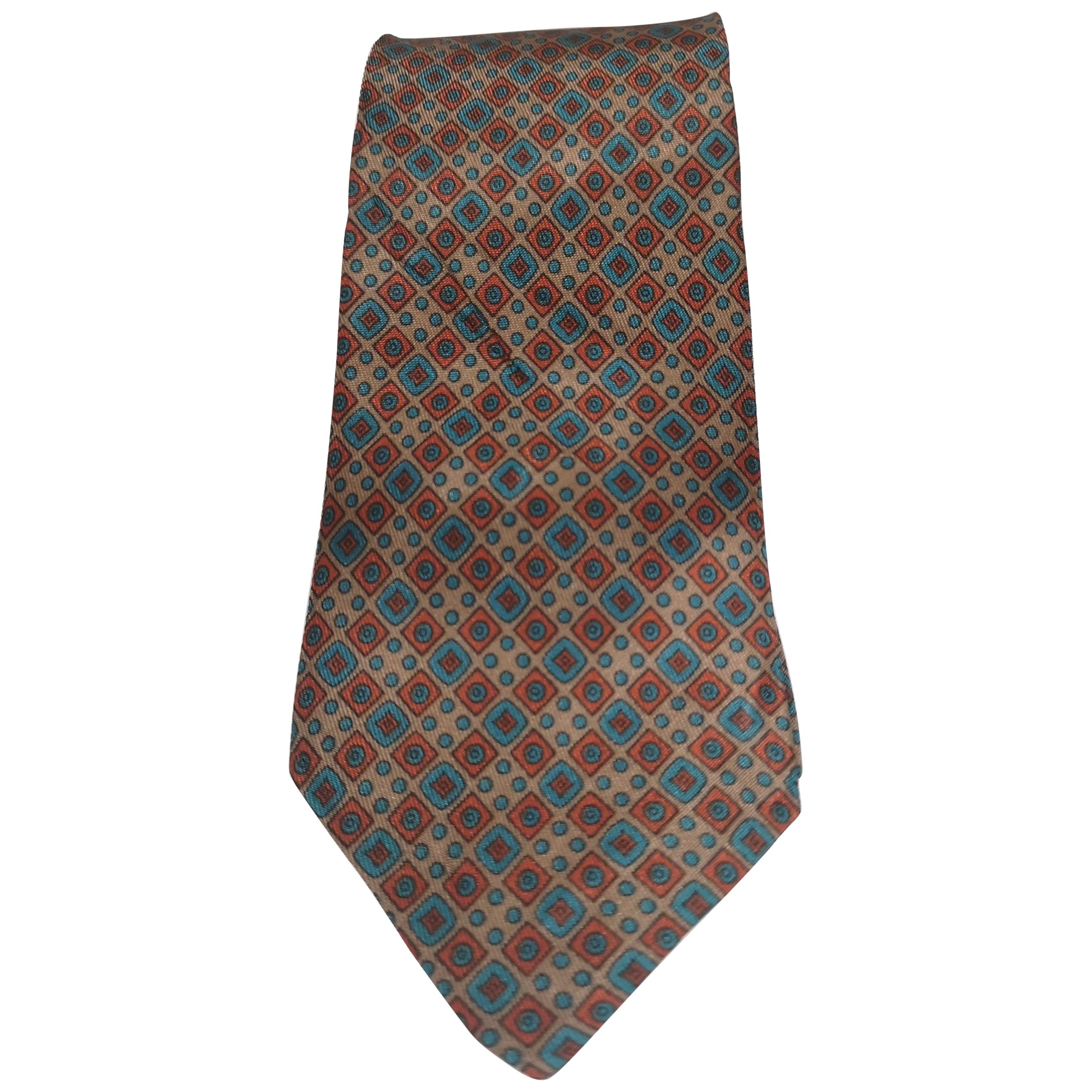 Vintage Fendi multicoloured silk tie