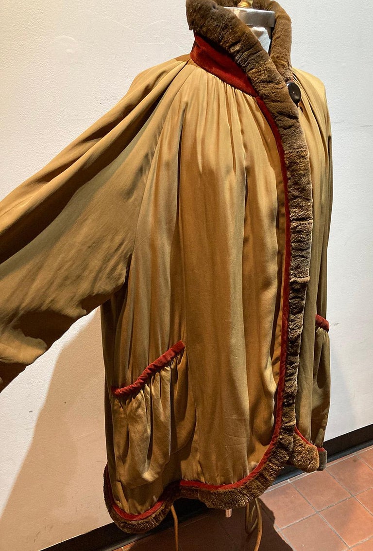 Vintage Fendi Silk Fur Coat For Sale at 1stDibs | vintage fendi 