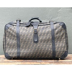Vintage Fendi Zucca Soft Sided Suitcase