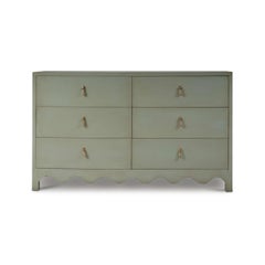 Vintage Fennel Green Dresser