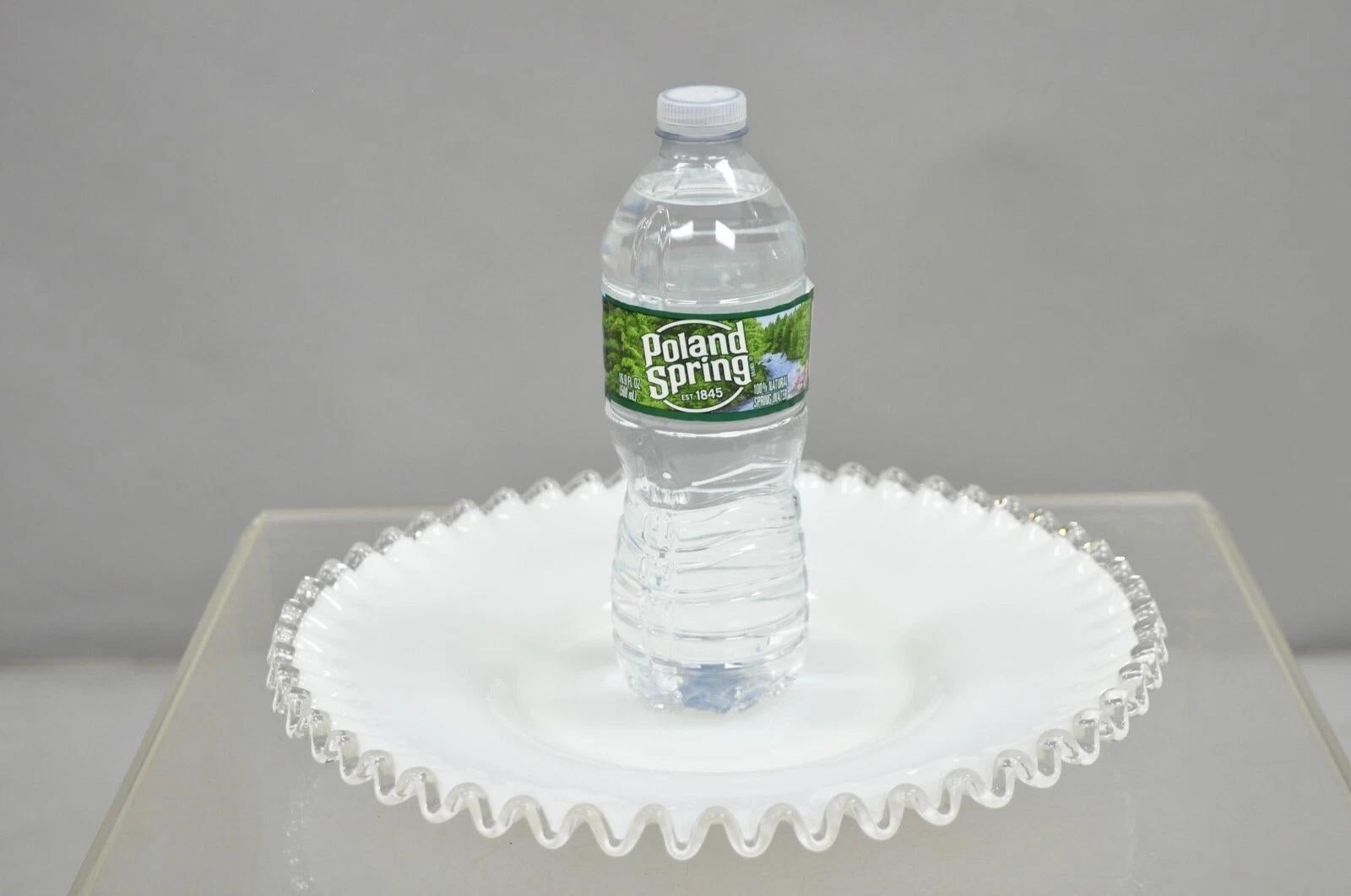 Vintage Fenton Silver Crest 12