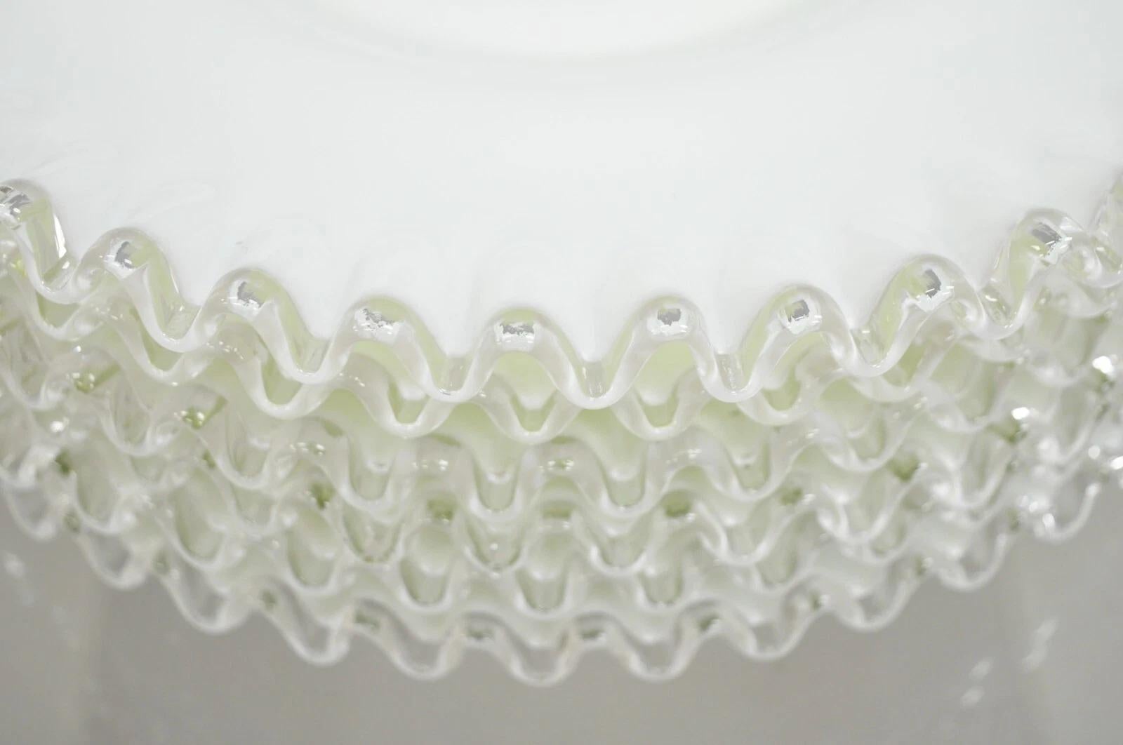 Vintage Fenton Silver Crest 12