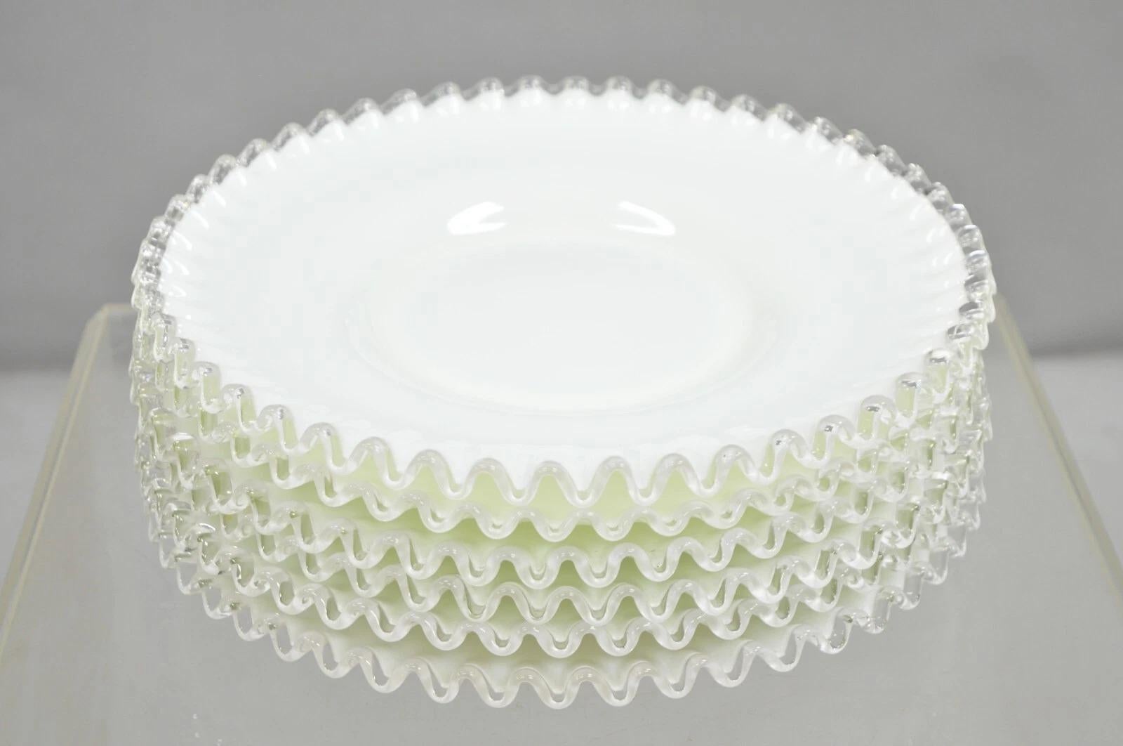 Vintage Fenton Silver Crest 12