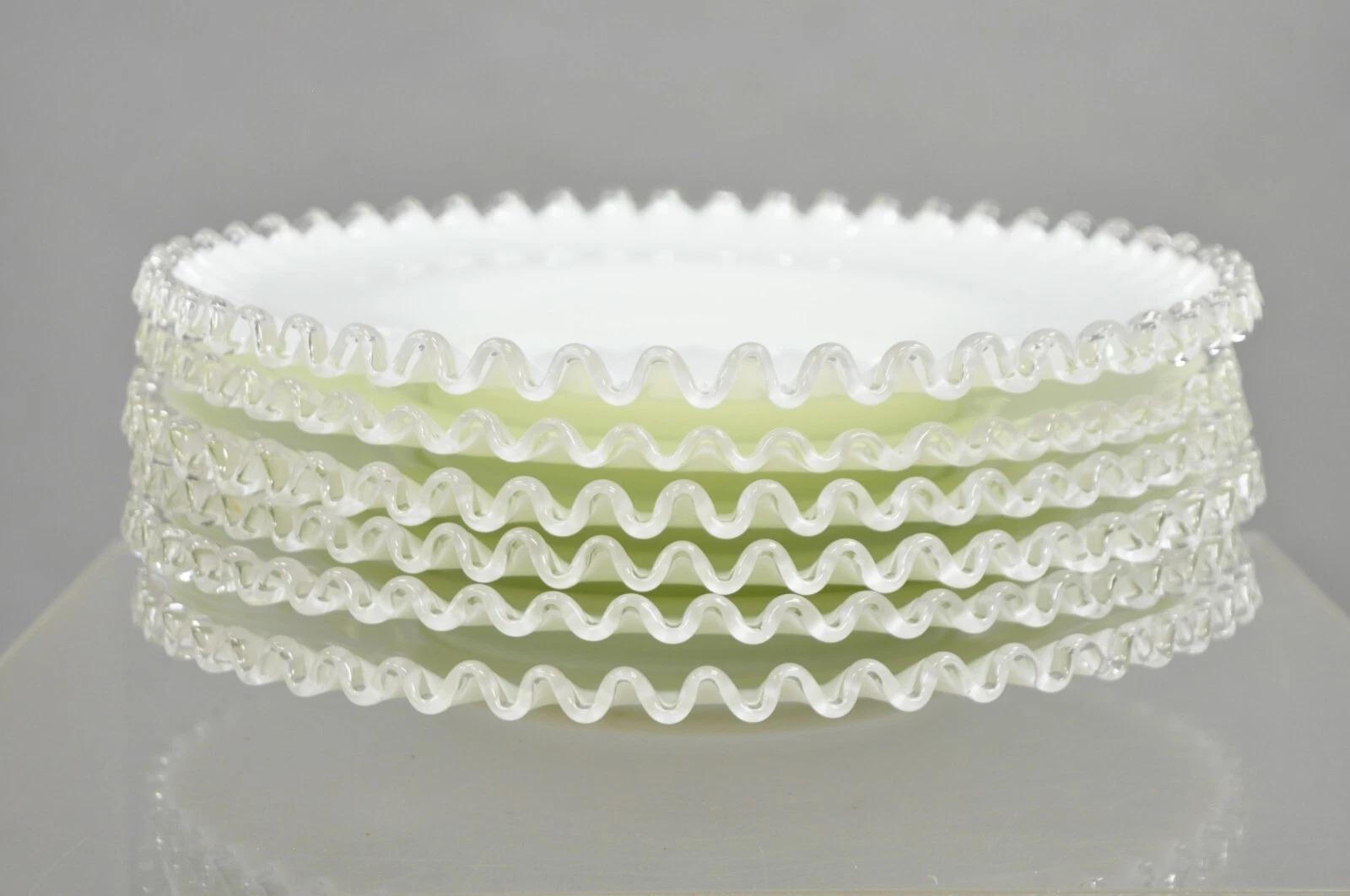 Vintage Fenton Silver Crest 12