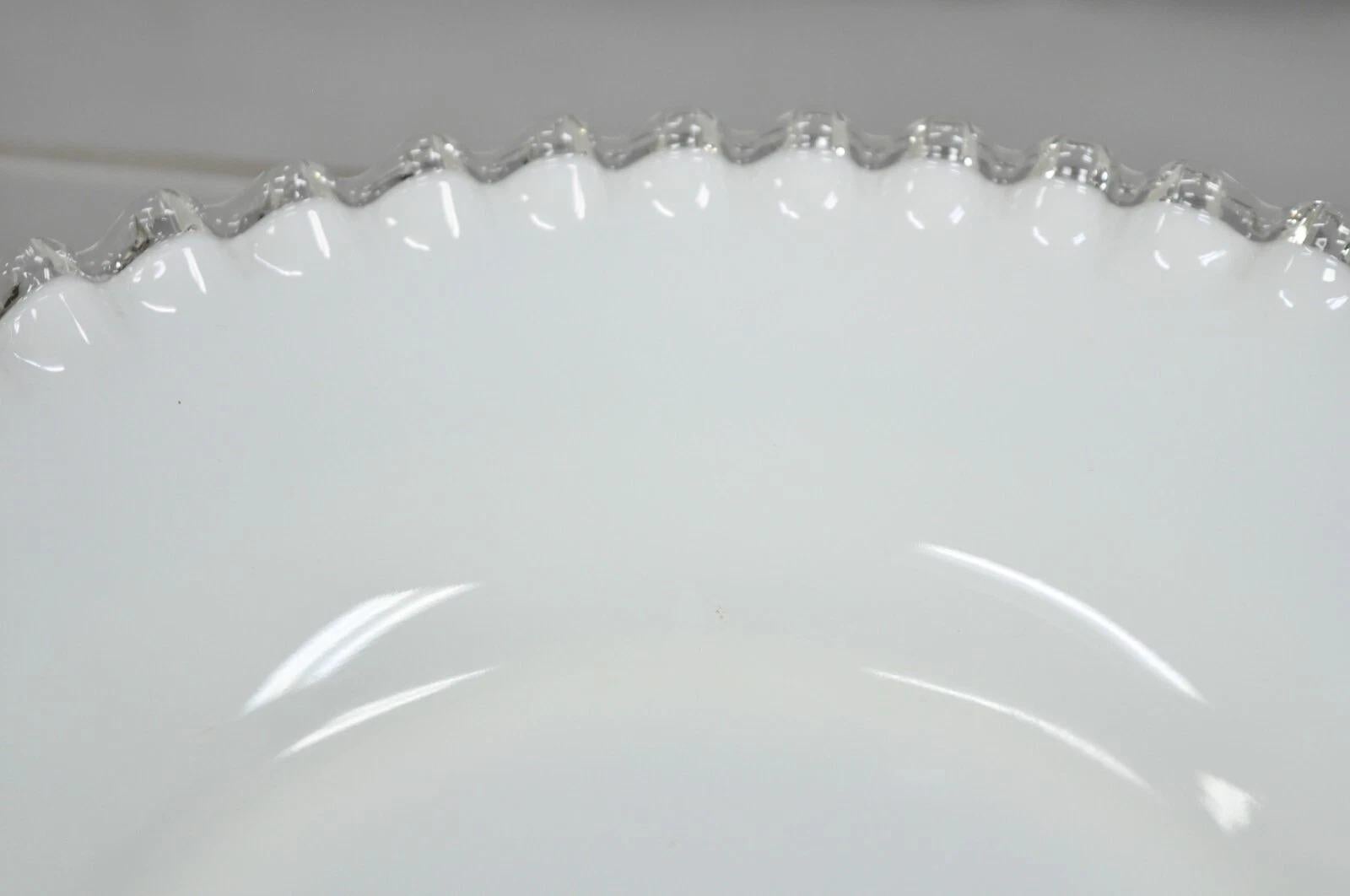Vintage Fenton Silver Crest 12