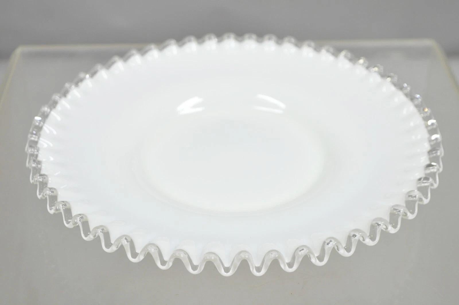Vintage Fenton Silver Crest 12