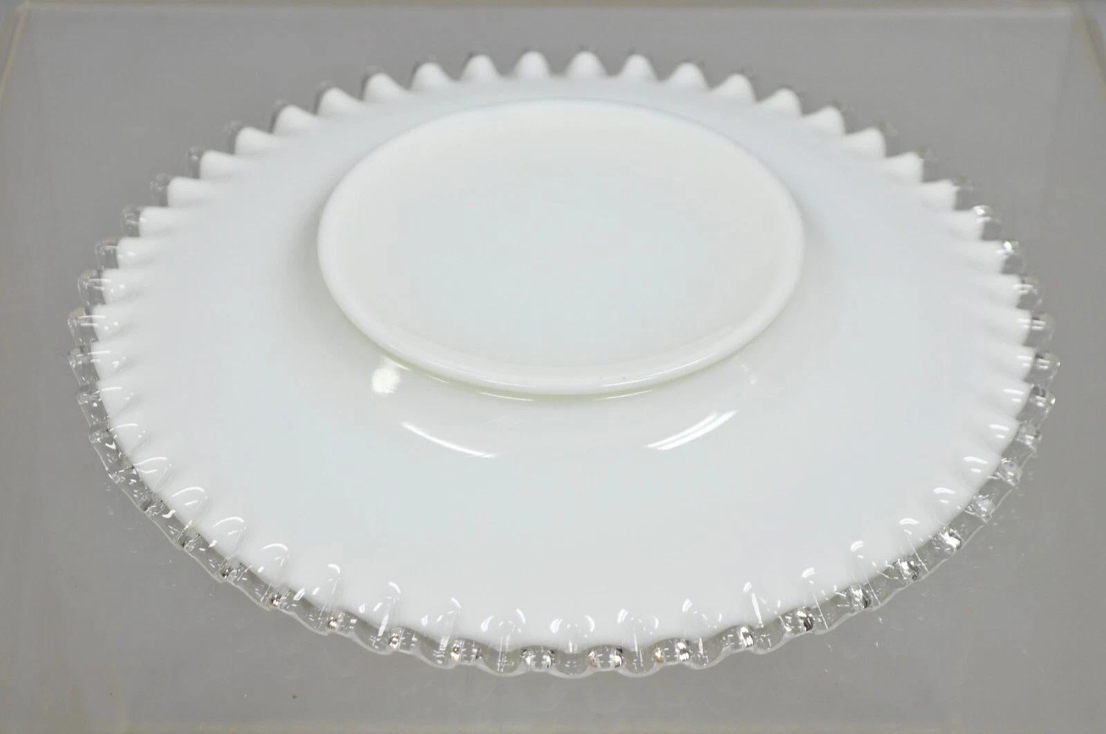 Vintage Fenton Silver Crest 12