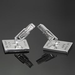 Vintage Fenwick & Sailors Sterling Silver One Penny Cufflinks