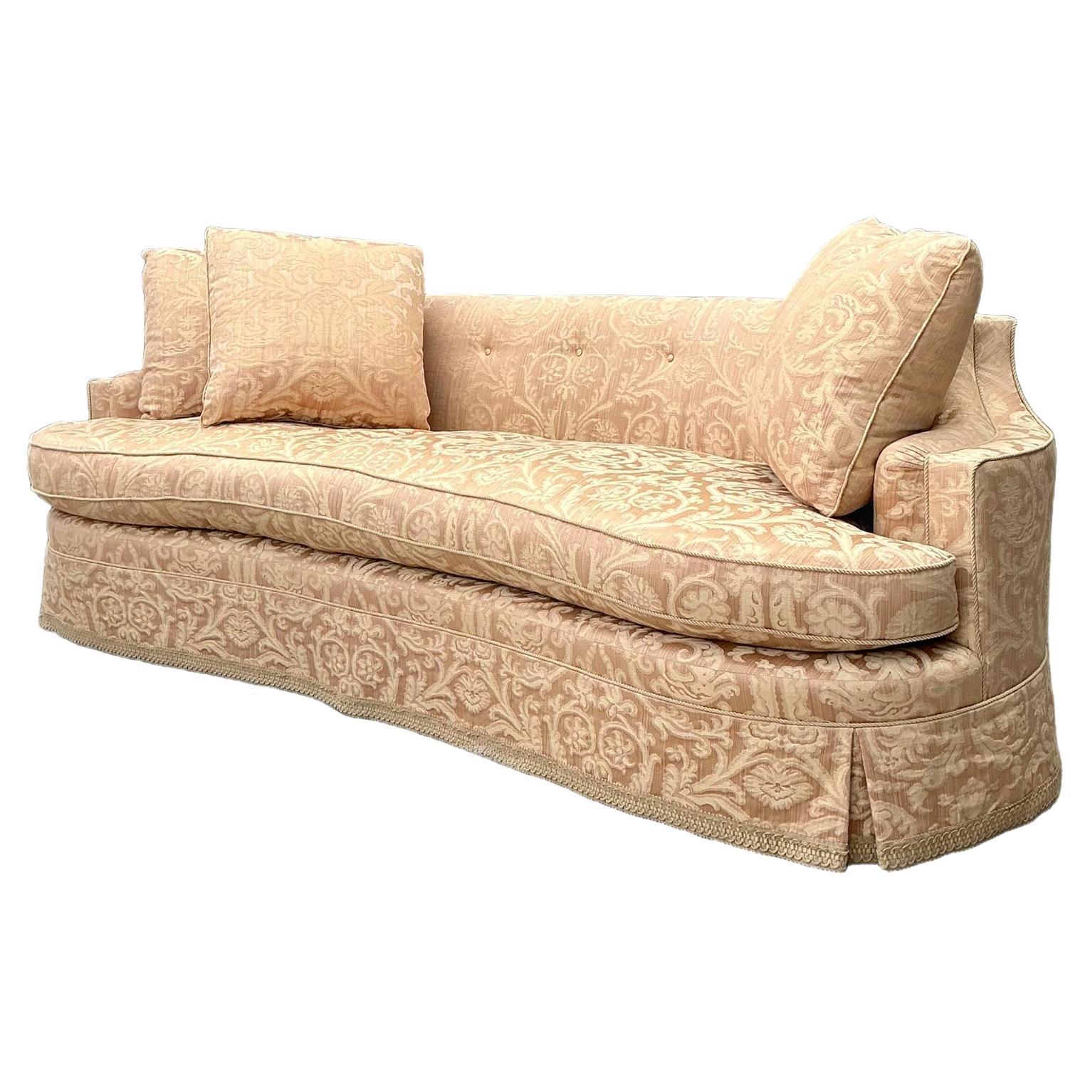 Vintage Ferguson Copeland Damask Sofa