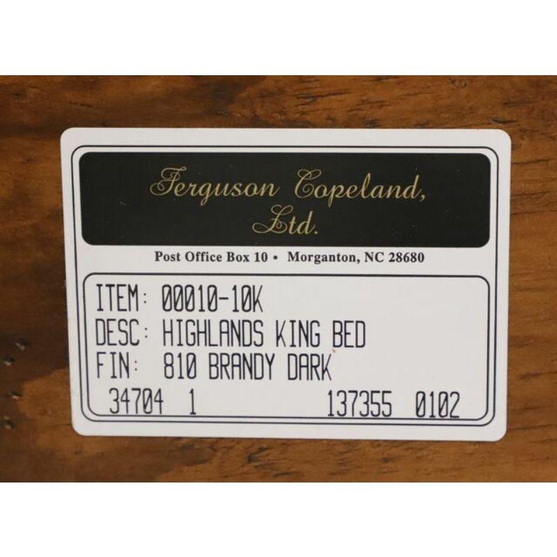 FERGUSON COPELAND Highlands King Four Post Leather Bed 6