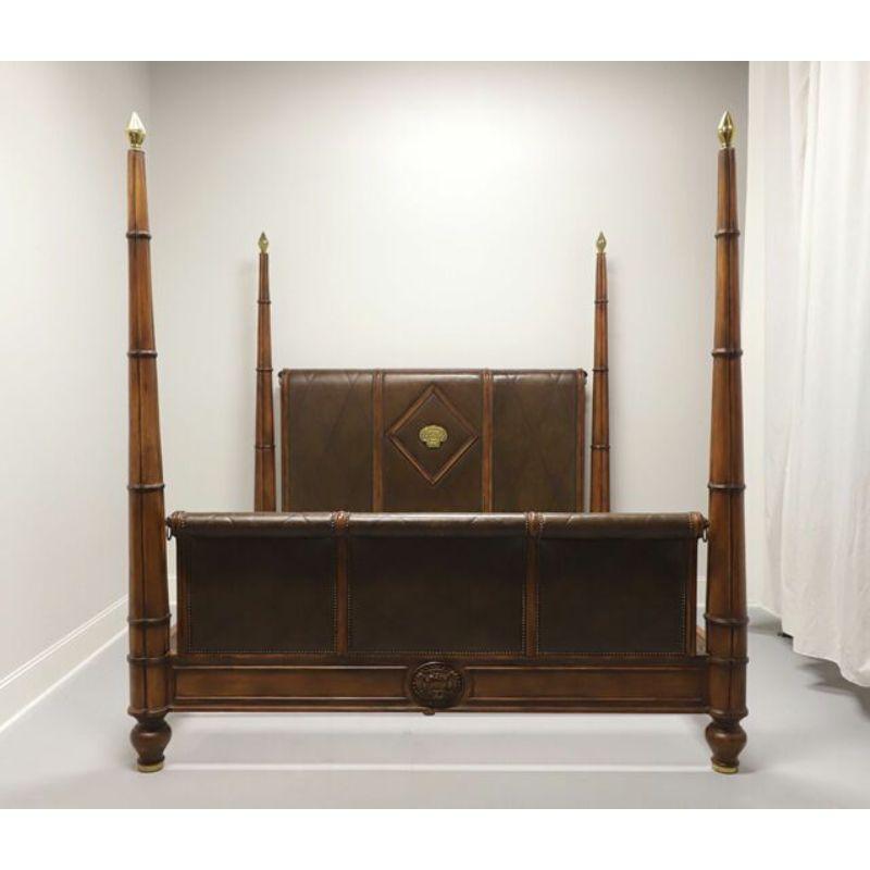 A monumental Transitional style king size four poster bed by Ferguson Copeland, from their Highlands Collection. Hardwood construction with 