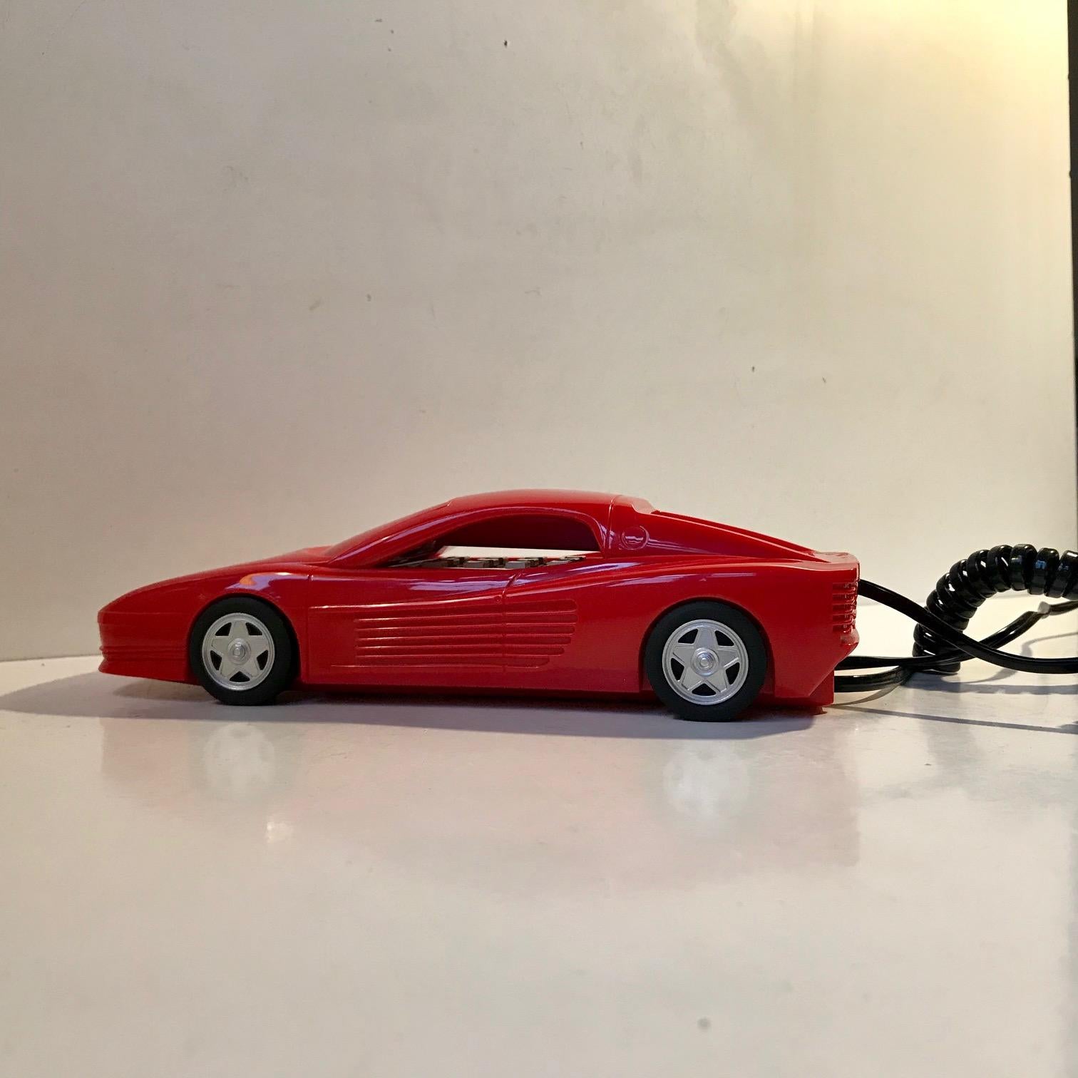 Plastic Vintage Ferrari Testarossa Telephone, 1980s