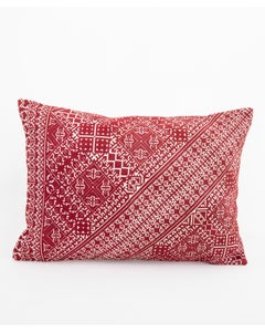 Vintage Fez Embroidery Pillowcase, 1960s Morocco