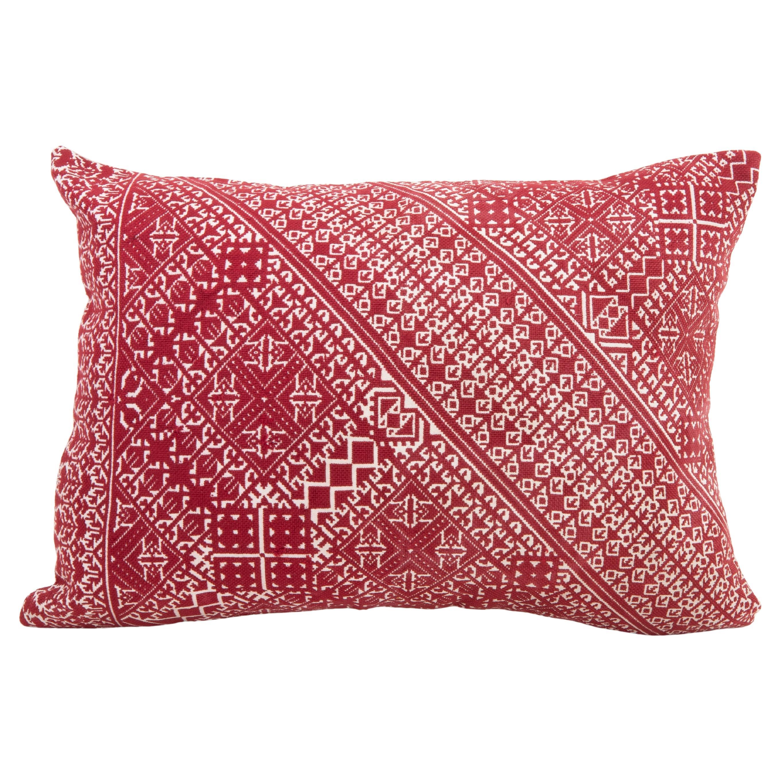 Fez vintage  Federa con ricamo, Marocco, 1960