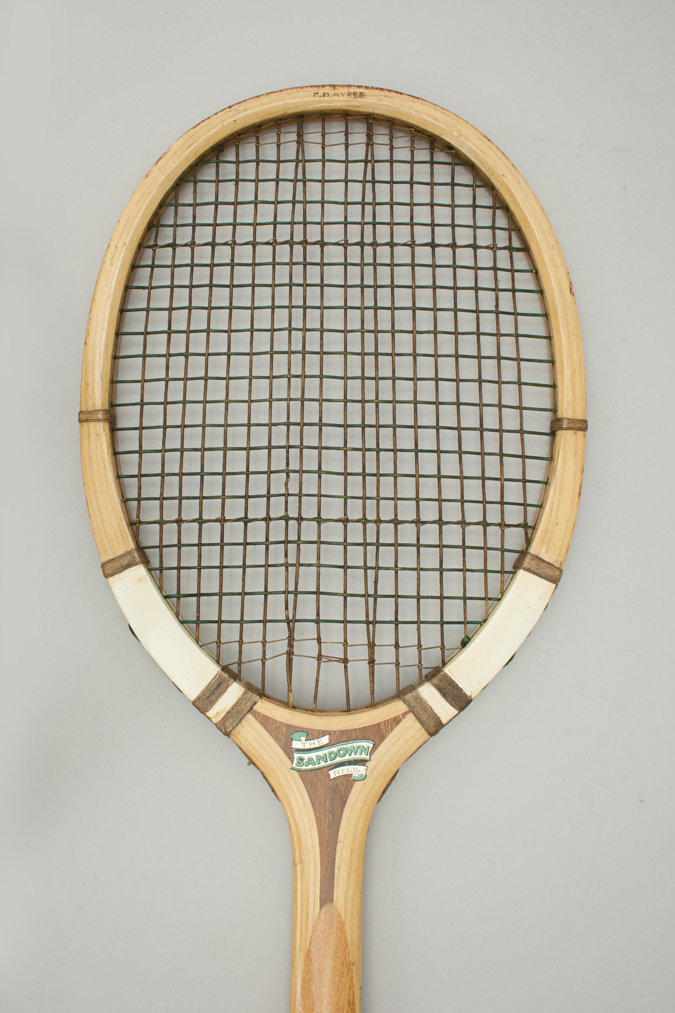 English Vintage F.H. Ayres Lawn Tennis Rackets