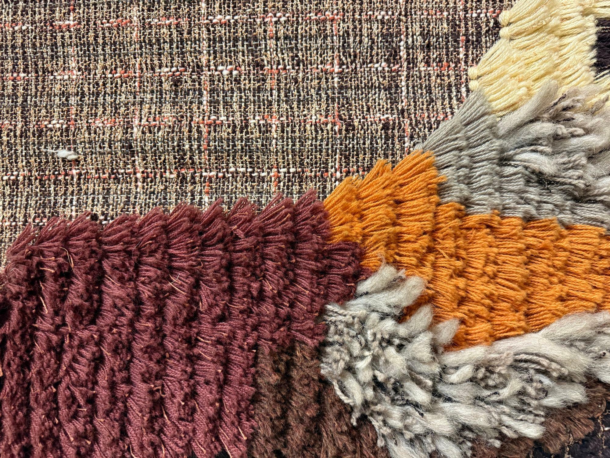 Vintage Fiber Art Woven Wandbehang im Angebot 3