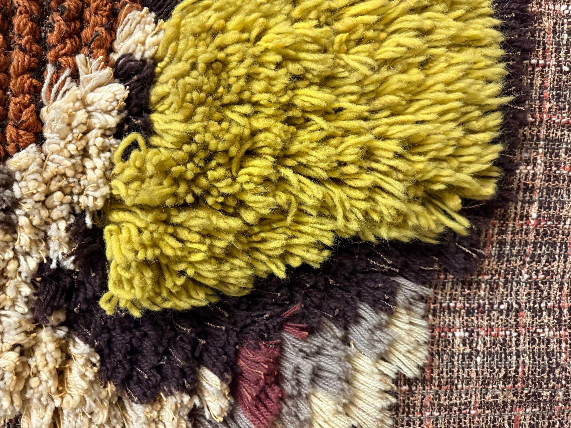 Vintage Fiber Art Woven Wandbehang im Angebot 4
