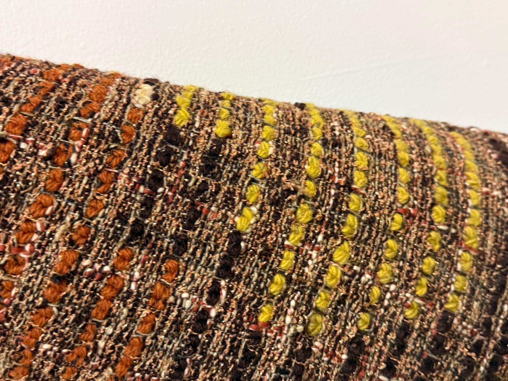Vintage Fiber Art Woven Wandbehang im Angebot 6