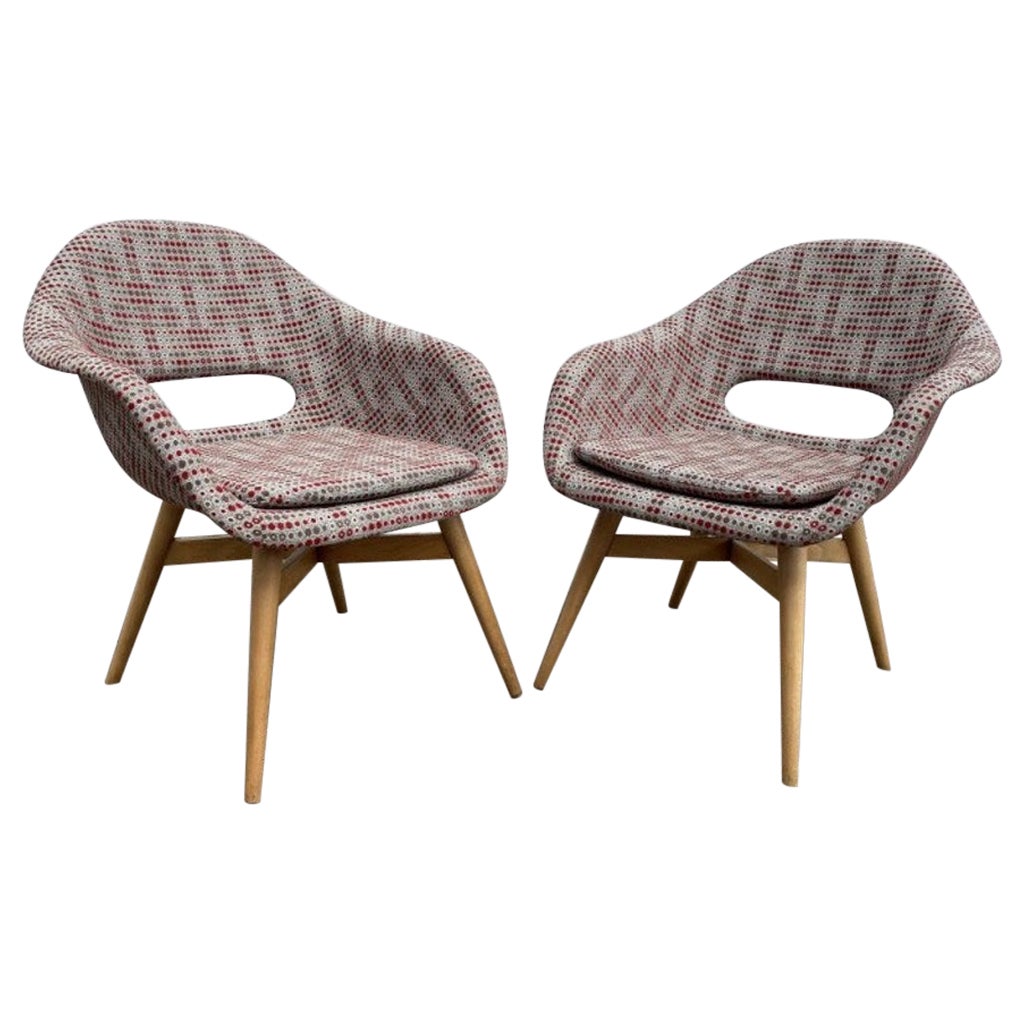 Sillones vintage de fibra de vidrio de Miroslav Navrátil