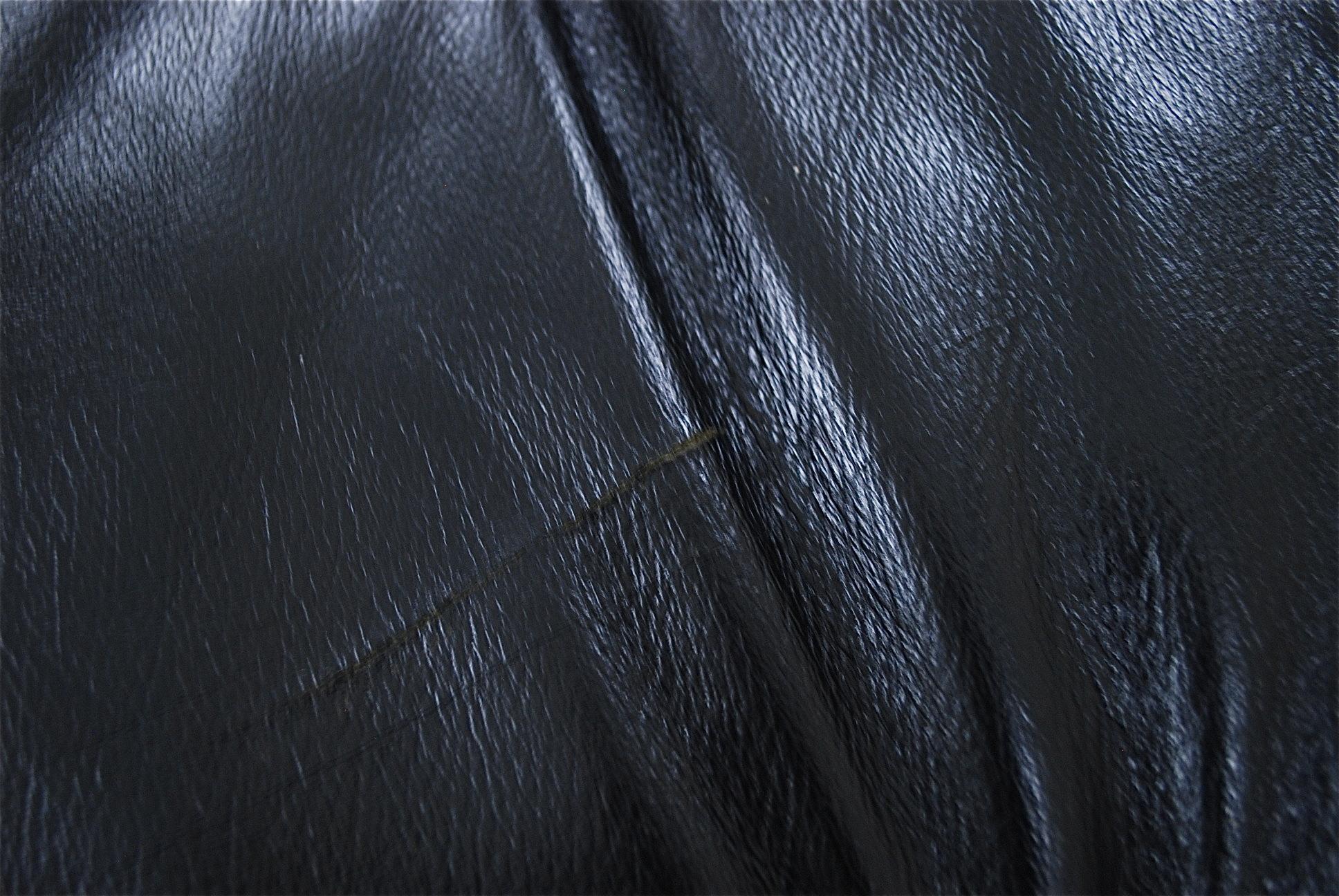 Vintage Fiberglass Black Leather Daybed For Sale 9