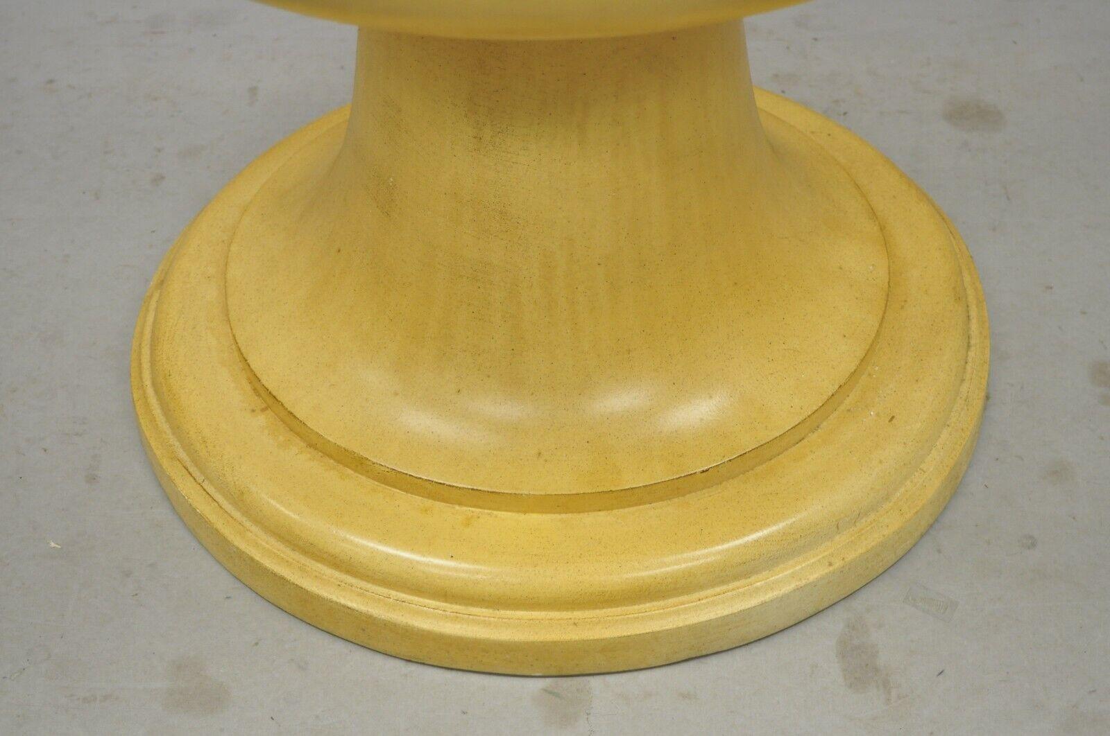 Neoclassical Vintage Fiberglass Urn Form Dining Table Pedestal Base