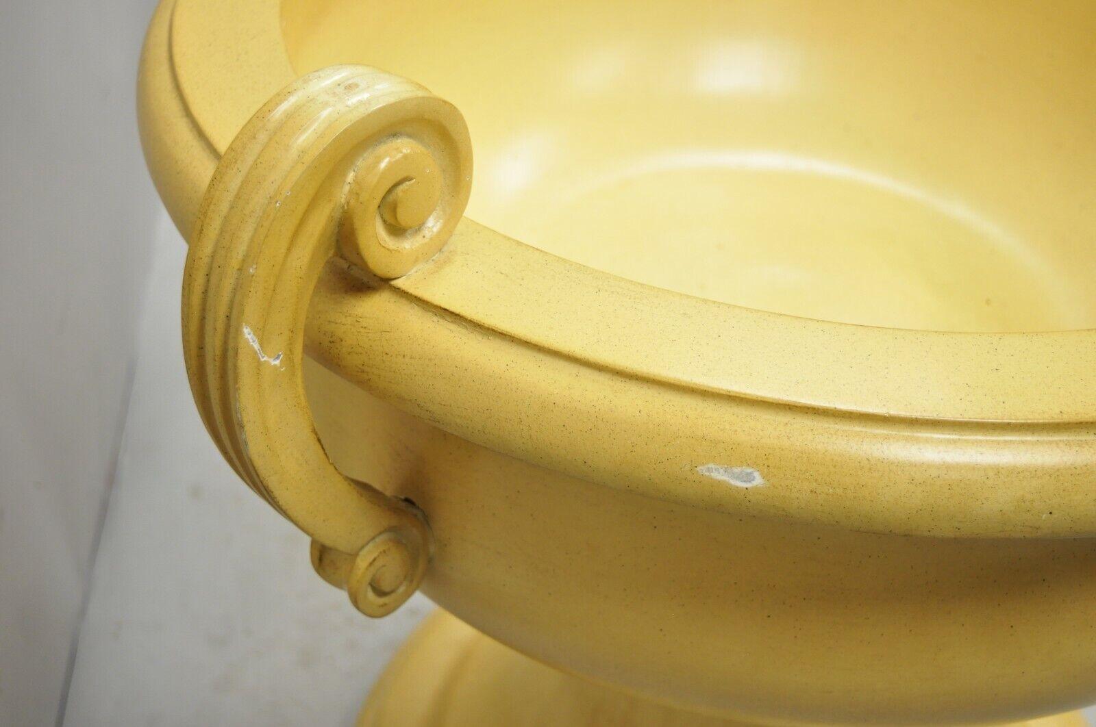 Vintage Fiberglass Urn Form Esstisch Pedestal Basis im Zustand „Gut“ in Philadelphia, PA