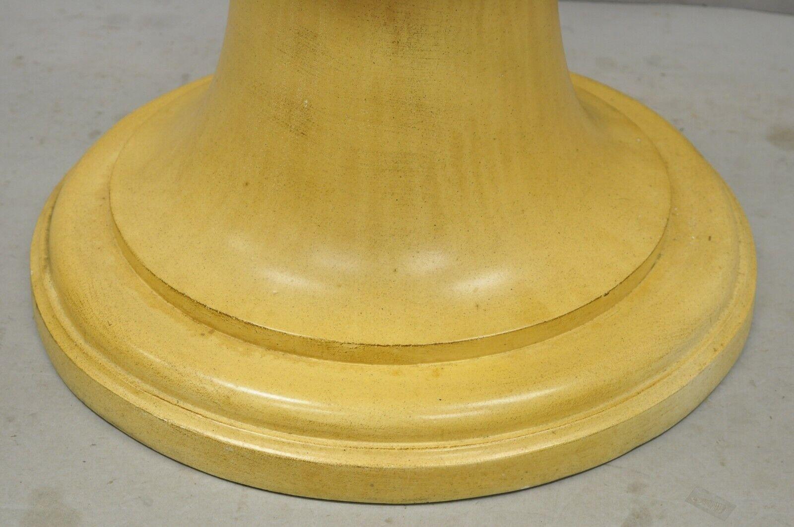 Vintage Fiberglass Urn Form Esstisch Pedestal Basis 2
