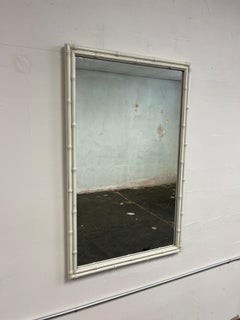 Vintage Fick Reed Lacquered Faux Bamboo Mirror