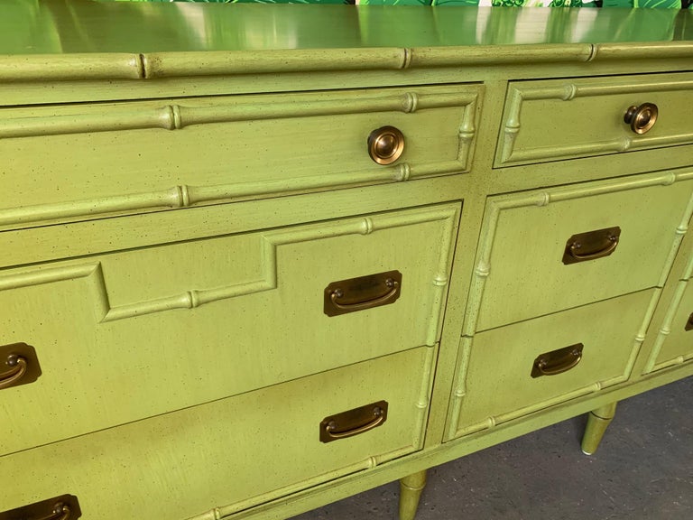 Vintage Ficks Reed Faux Bamboo Dresser at 1stDibs ficks reed dresser