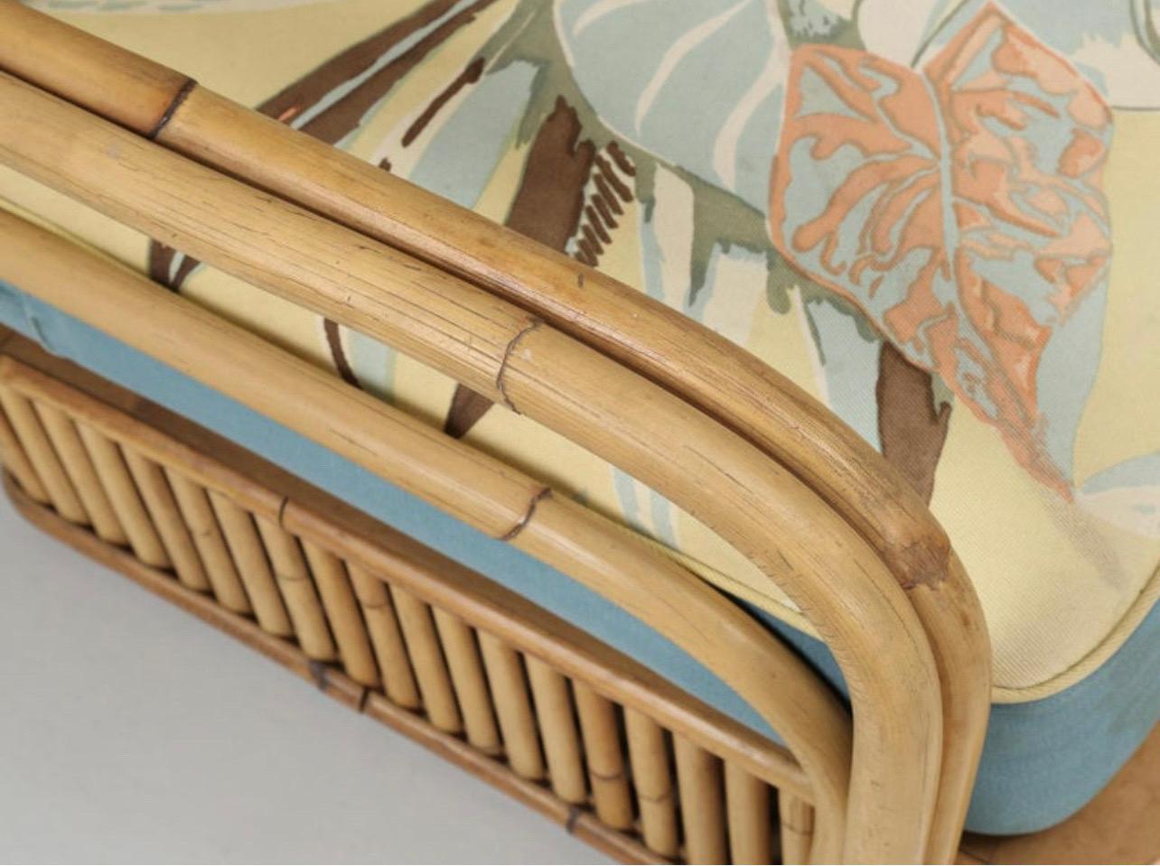 American Vintage Ficks Reed Midcentury Sectional Seating For Sale