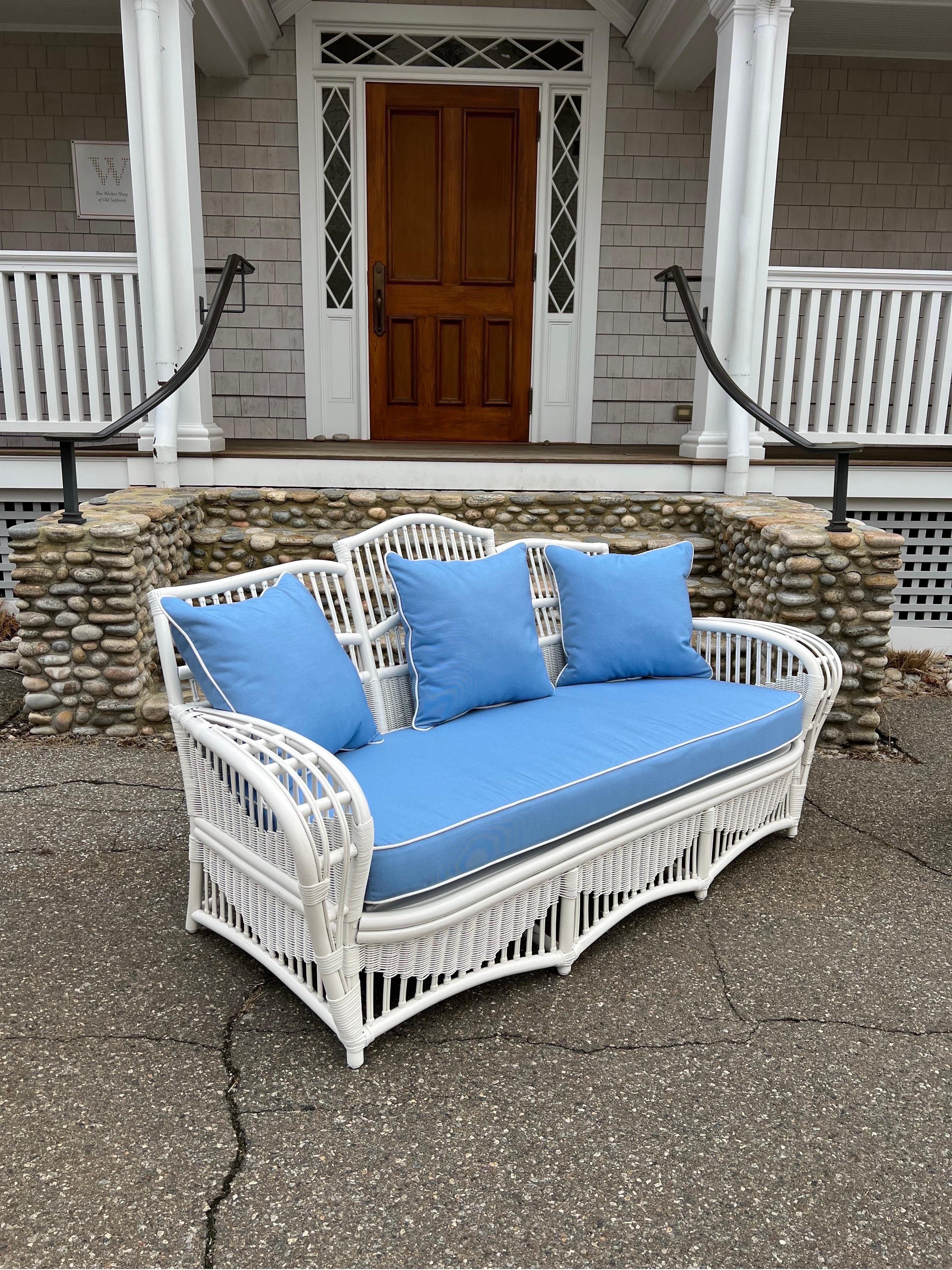 Late 20th Century Vintage Ficks Reed Rattan Patio Furniture For Sale