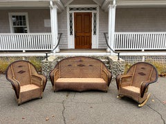 Vintage Ficks Reed Wicker Set