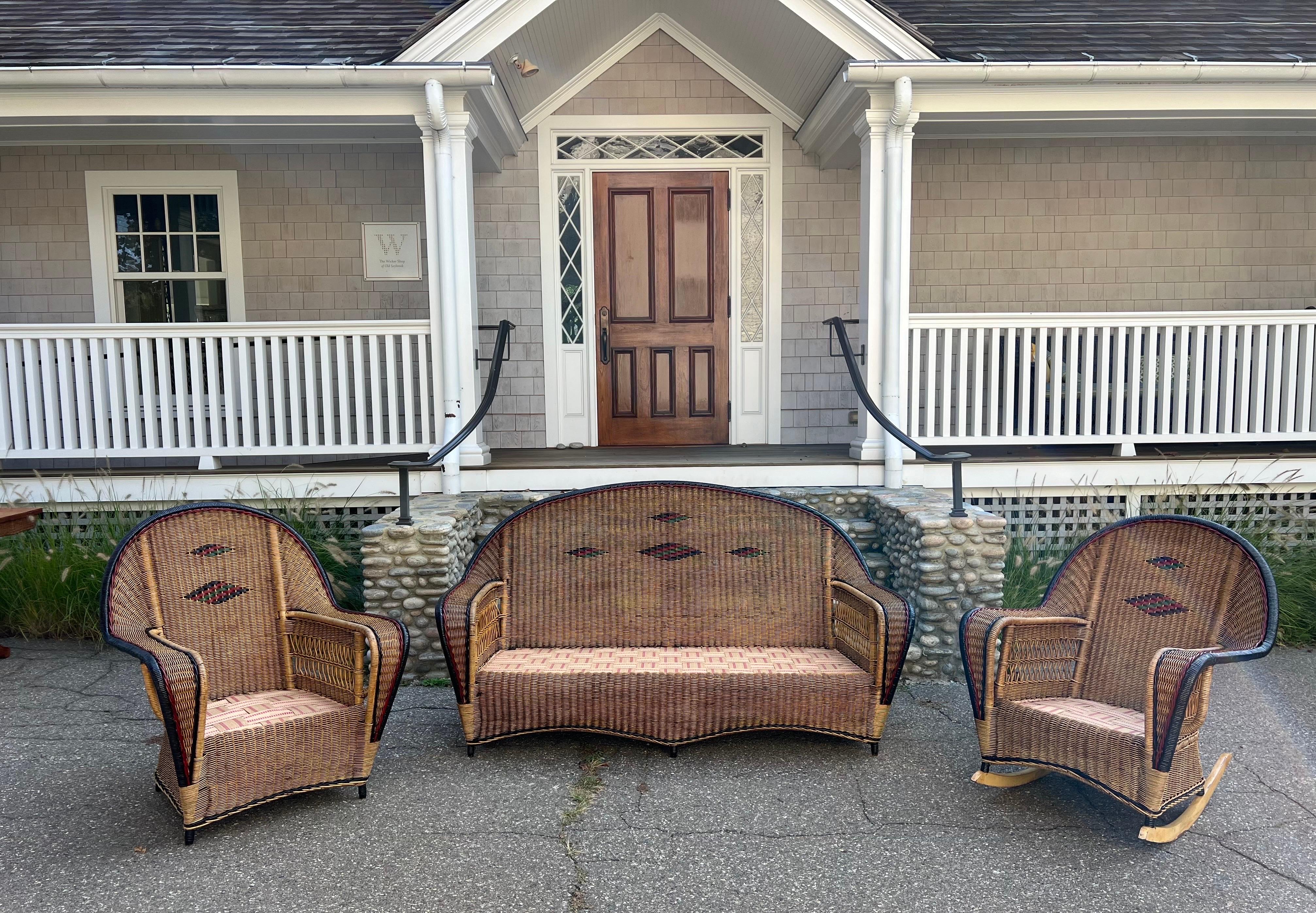 vintage wicker siding