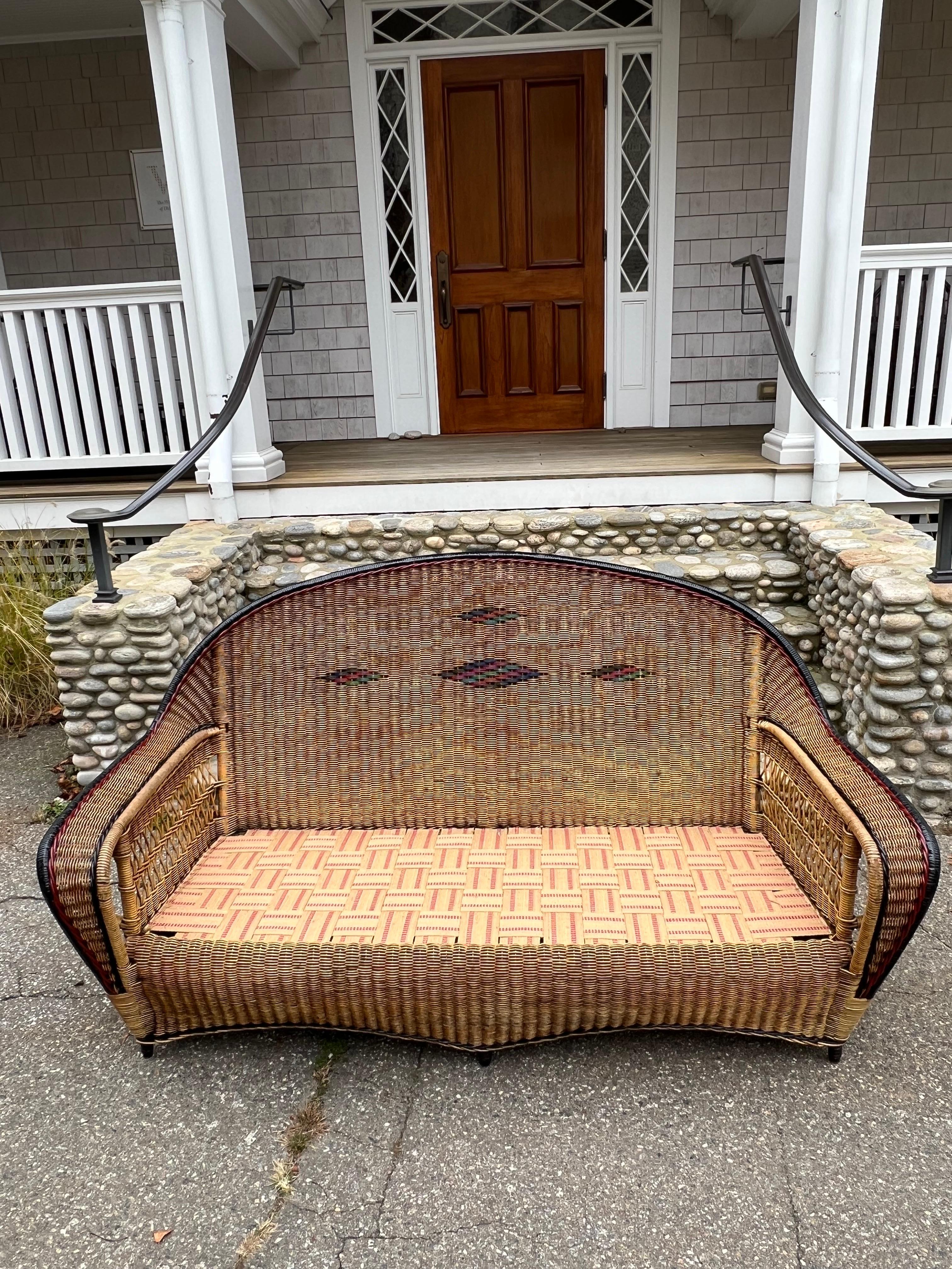 Vintage Ficks Reed Wicker Set In Good Condition For Sale In Old Saybrook, CT