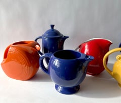Vintage Fiesta Ware Homer Laughlin Hall China Company Pitchers and Coffee Pots