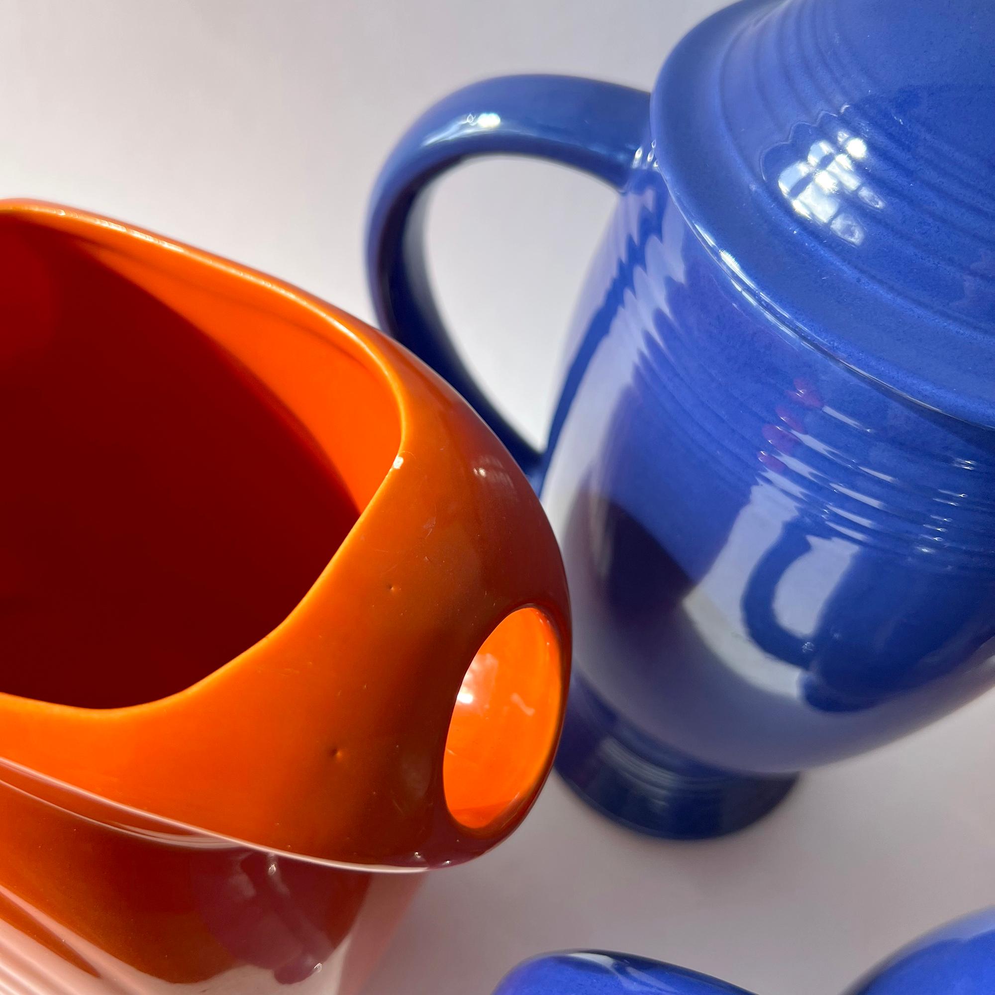 Art Deco Vintage Fiesta Ware Homer Laughlin Hall China Company Pitchers and Coffee Pots