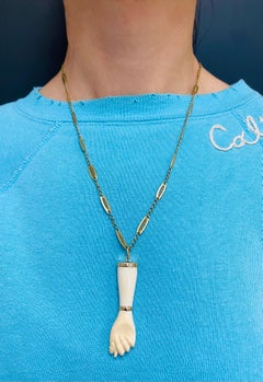 Vintage Figa Pendant Necklace