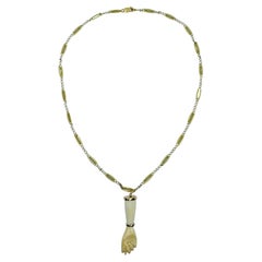 Vintage Figa Pendant Necklace