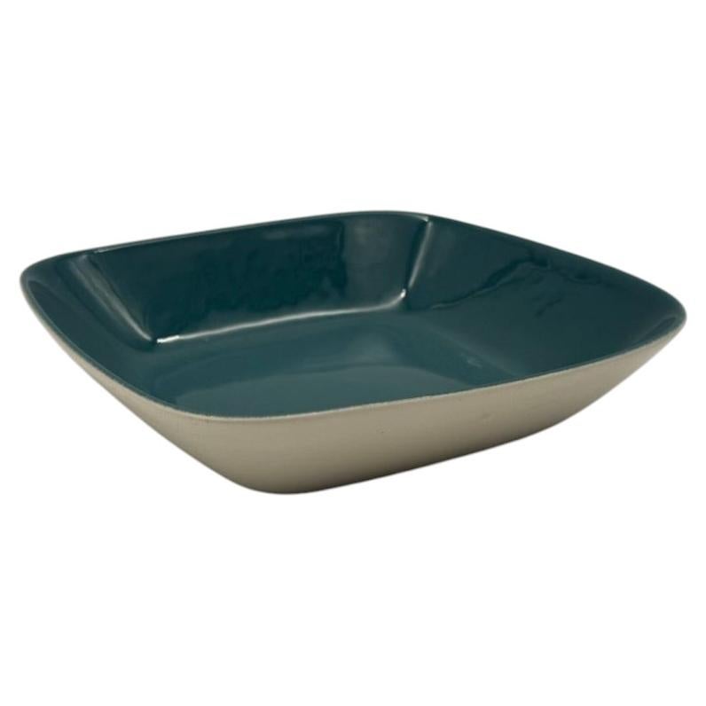 Vintage Figgjo Flint Norway Mid-Century Modern Square Ceramic Bowl