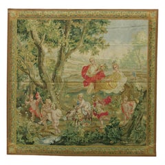 Tapiz Vintage Escena Figurada 5.7X5.6