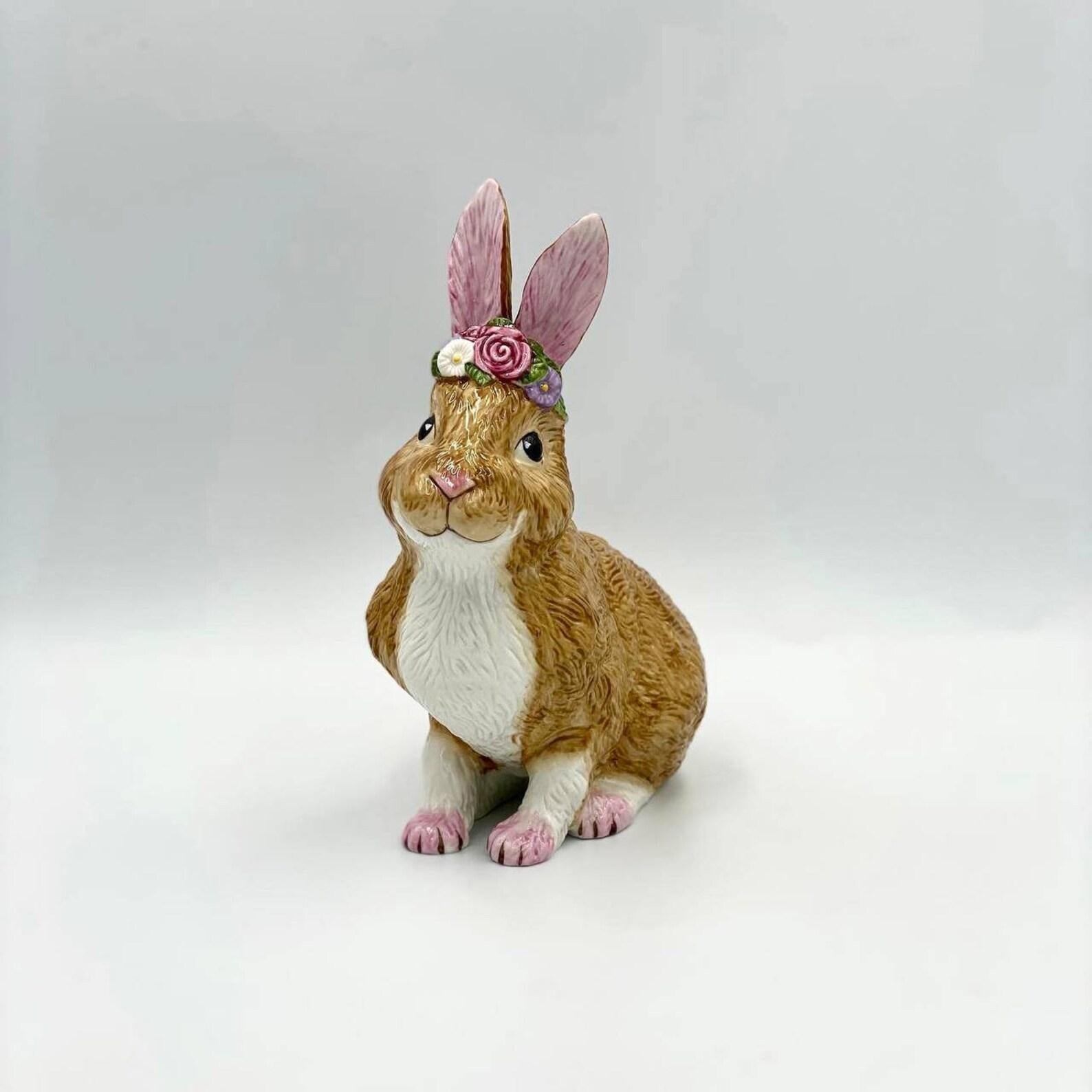 Vintage Figurines Villeroy & Boch Bunny Rabbits  Easter Bunnies Villeroy In Excellent Condition In Bastogne, BE
