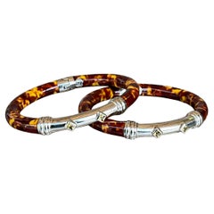 Antique Fili Menegatti Italy 925 Bangle- Set of 2