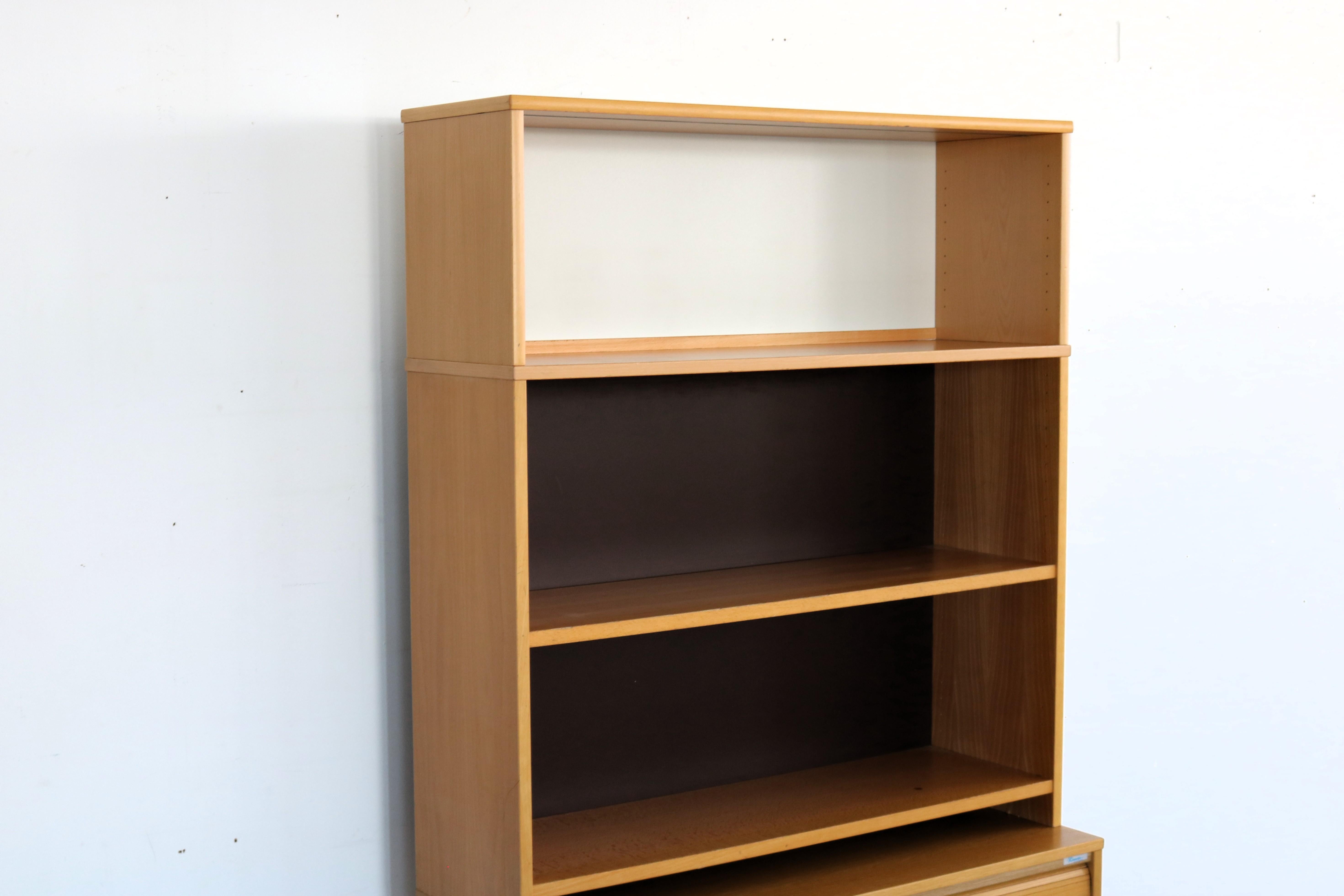 Metal vintage filing cabinet  bookcase  Kinnarps  Swedish For Sale