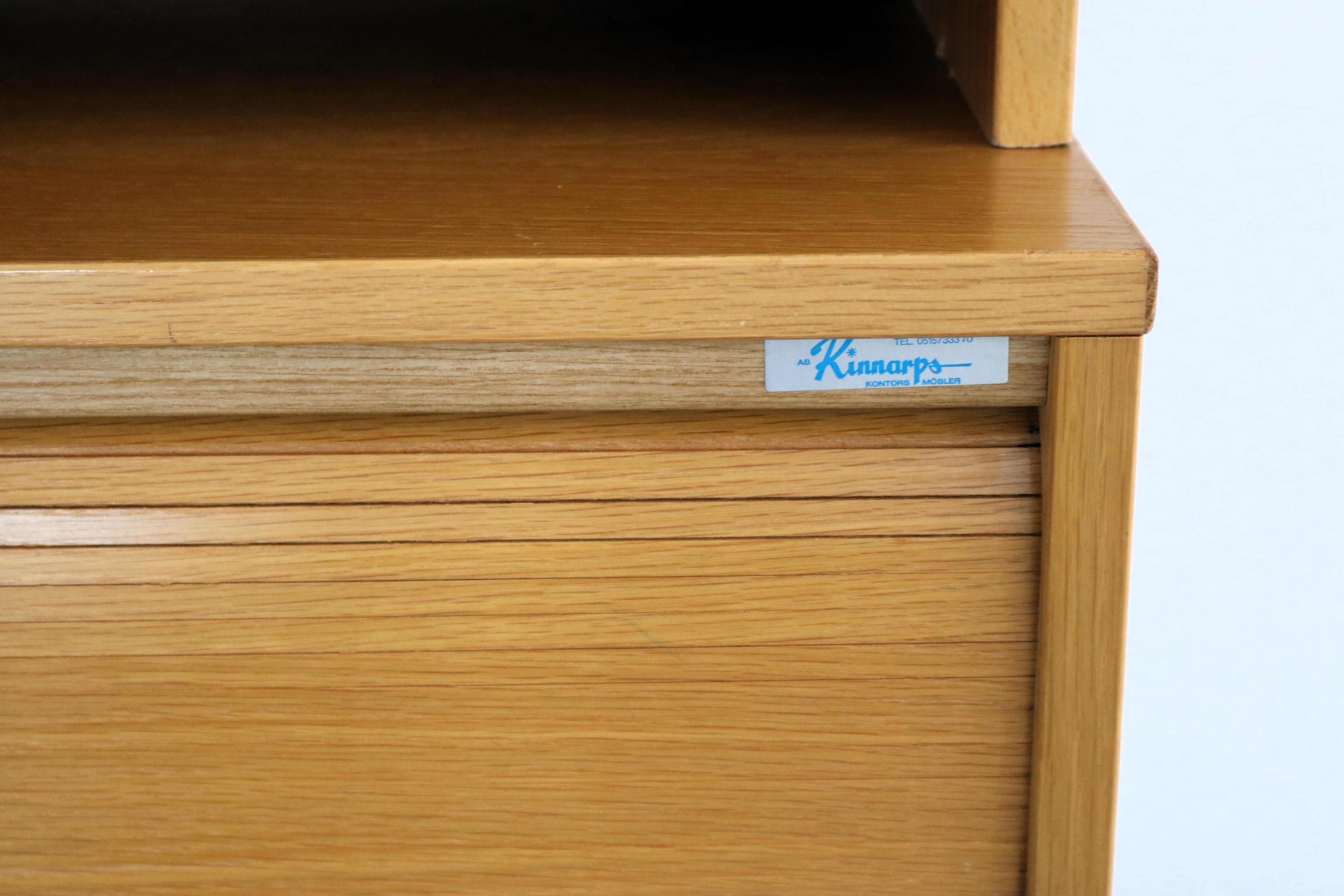 vintage filing cabinet  bookcase  Kinnarps  Swedish For Sale 2