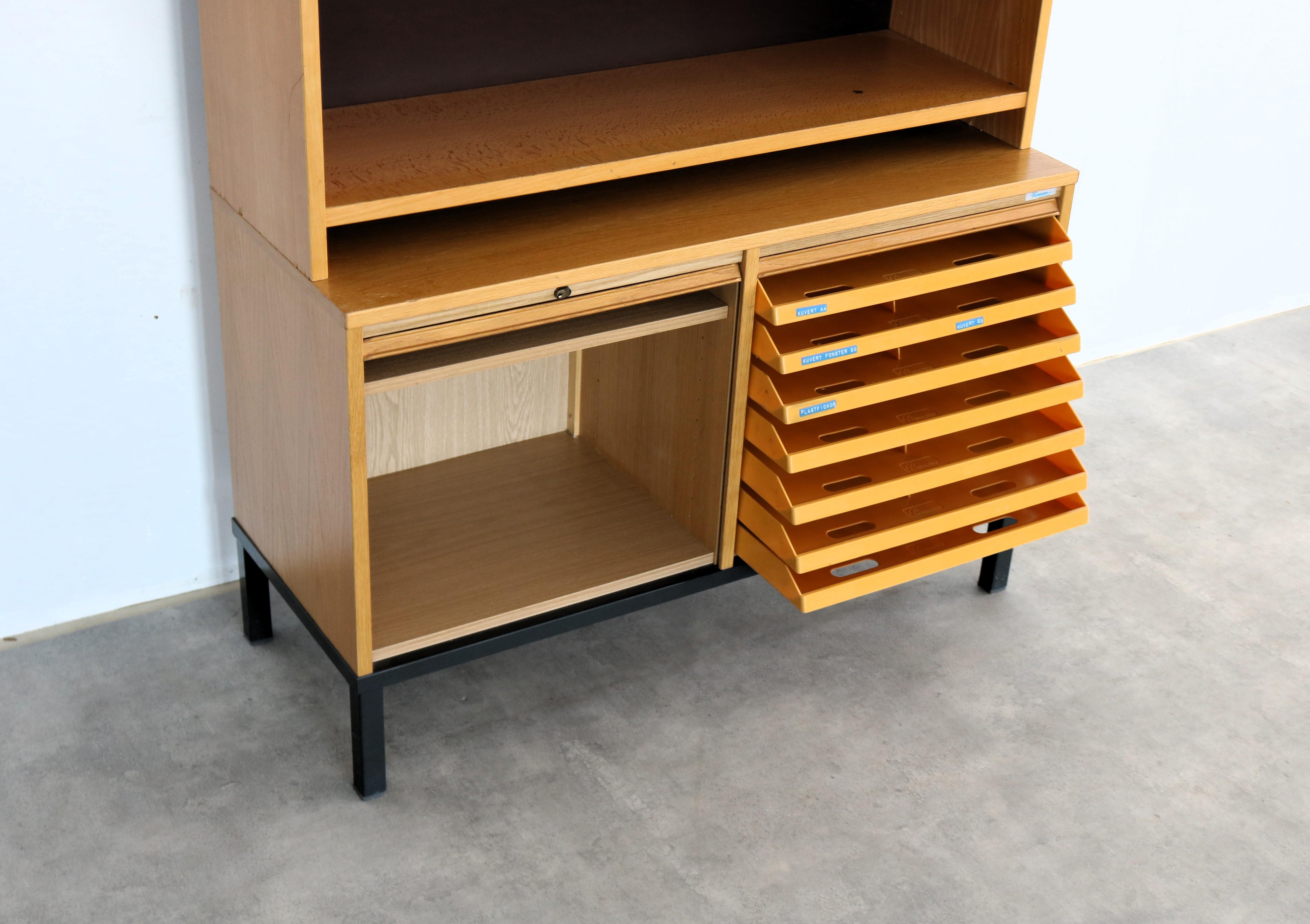 vintage filing cabinet  bookcase  Kinnarps  Swedish For Sale 3
