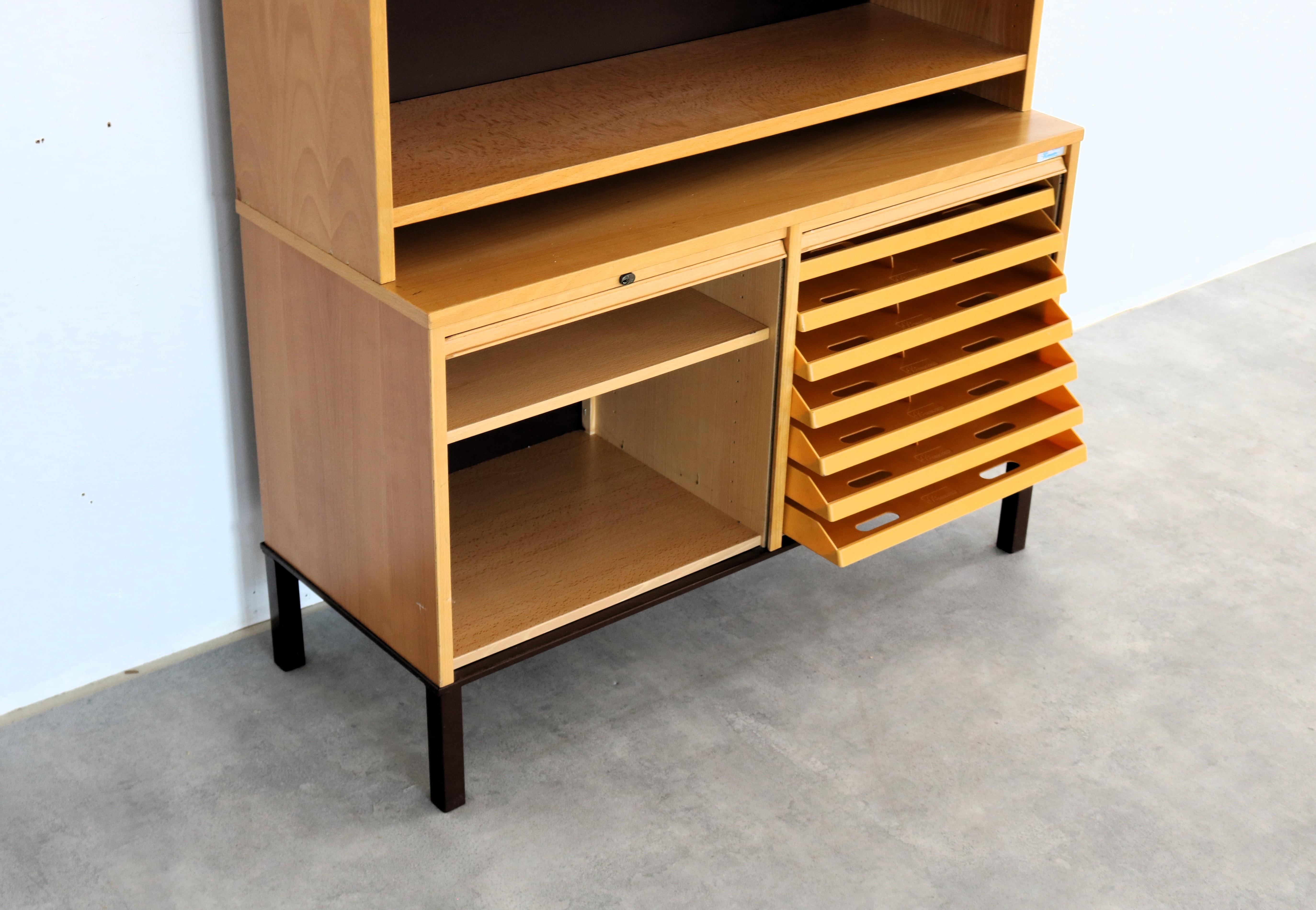 vintage filing cabinet  bookcase  Kinnarps  Swedish For Sale 3