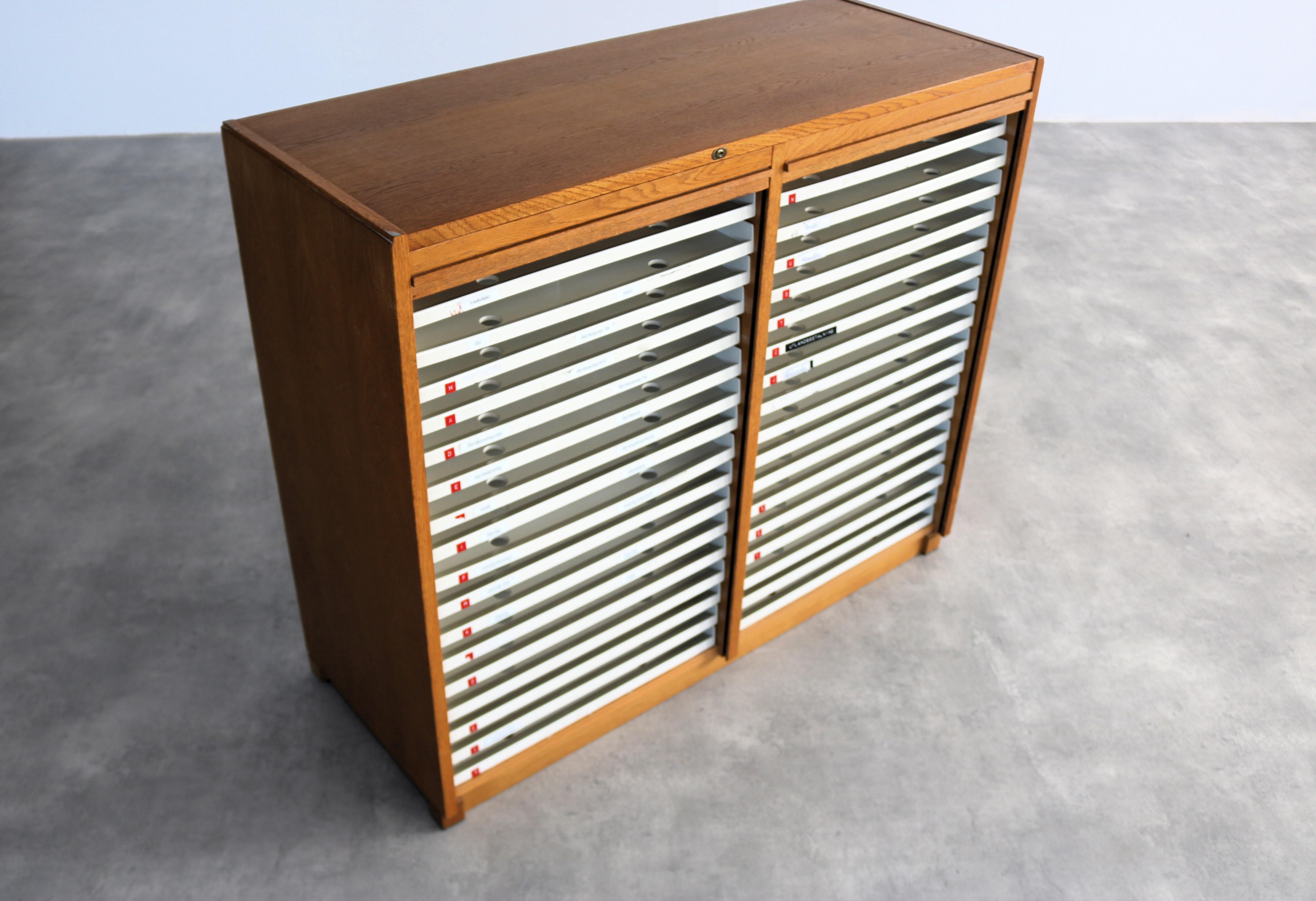 Mid-20th Century vintage filing cabinet  cupboard  60s  Sweden