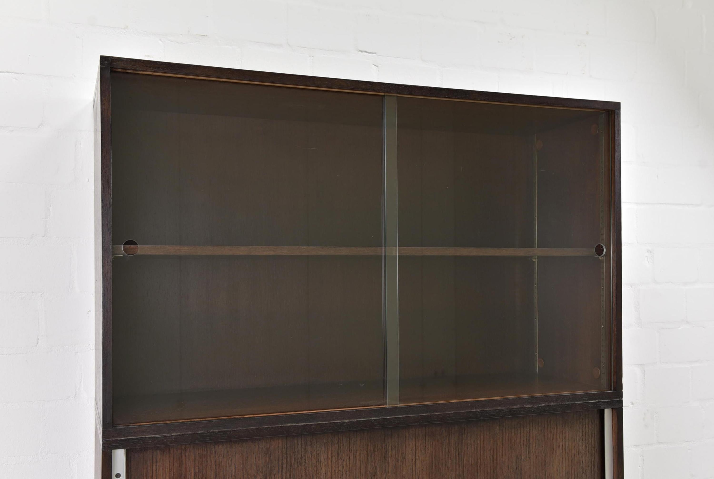 Vintage Filing Cabinet / Office Cabinet Sliding Doors Showcase, 1980 For Sale 4