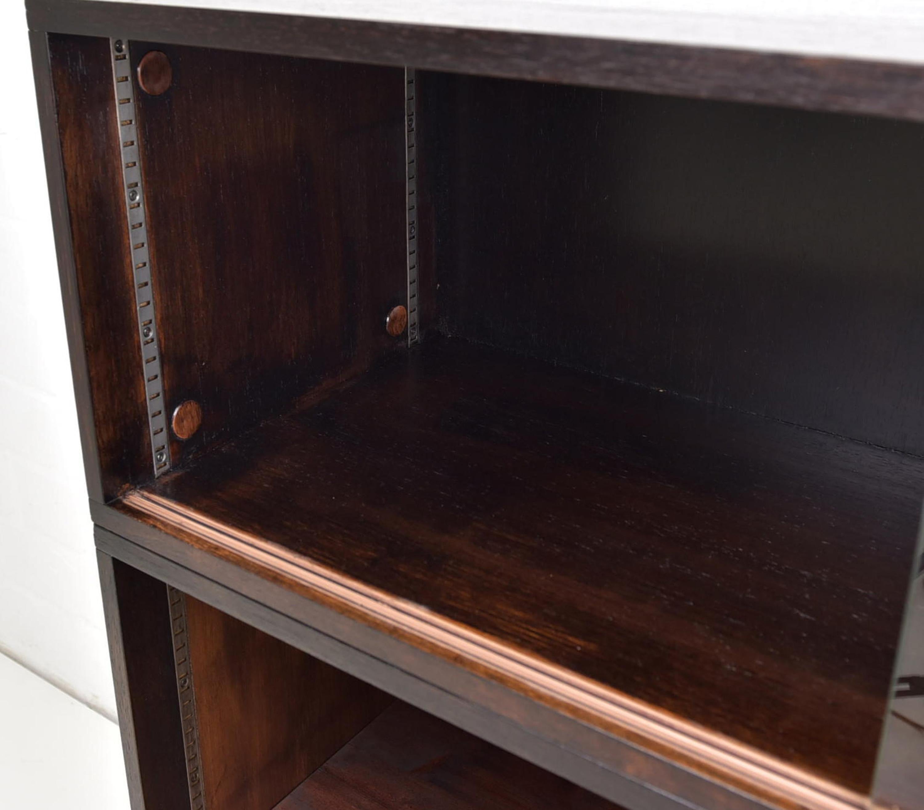 20th Century Vintage Filing Cabinet / Office Cabinet / Sliding Doors Showcase Office, 1980 For Sale
